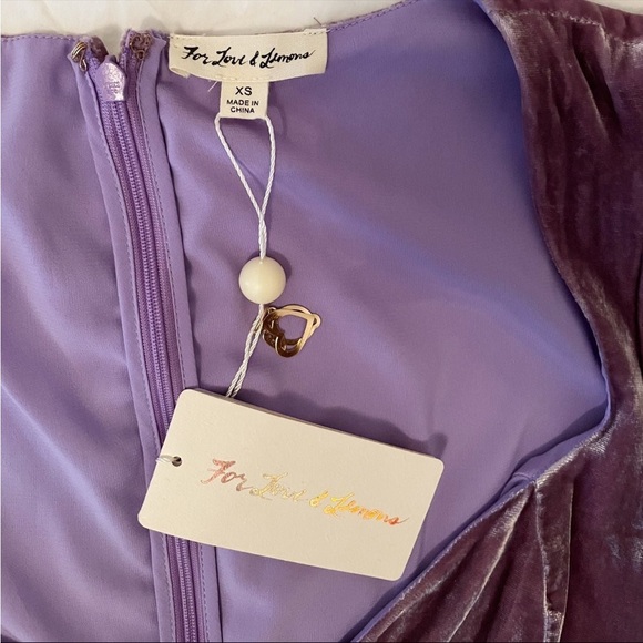 For Love and Lemons Velvet Mini Dress - Picture 6 of 7